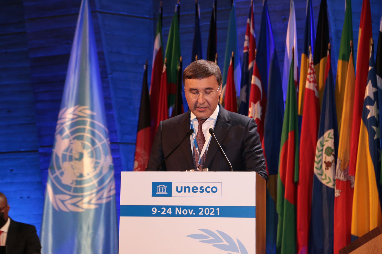 Выступление главы российской делегации Министра науки и высшего образования России В.Н.Фалькова в ходе общеполитической дискуссии на 41-й сессии Генеральной конференции ЮНЕСКО